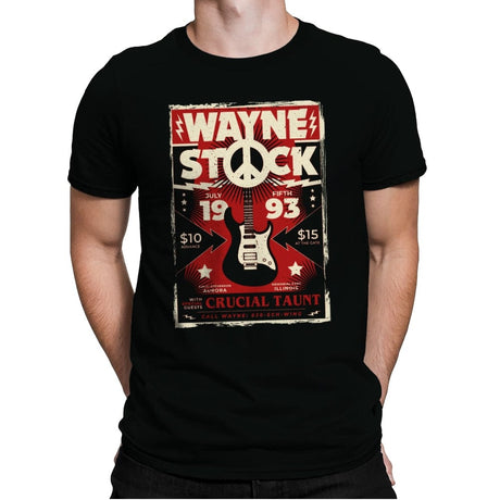 Wayne Stock - Mens Premium T-Shirts RIPT Apparel Small / Black