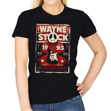 Wayne Stock - Womens T-Shirts RIPT Apparel Small / Black