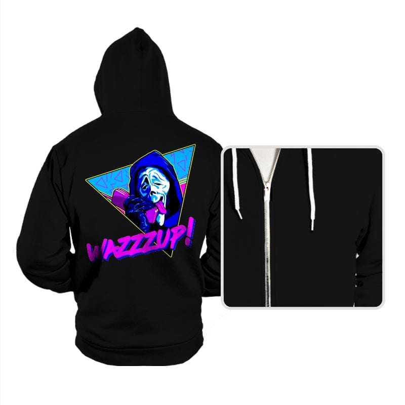 Wazzzup! - Hoodies Hoodies RIPT Apparel Small / Black