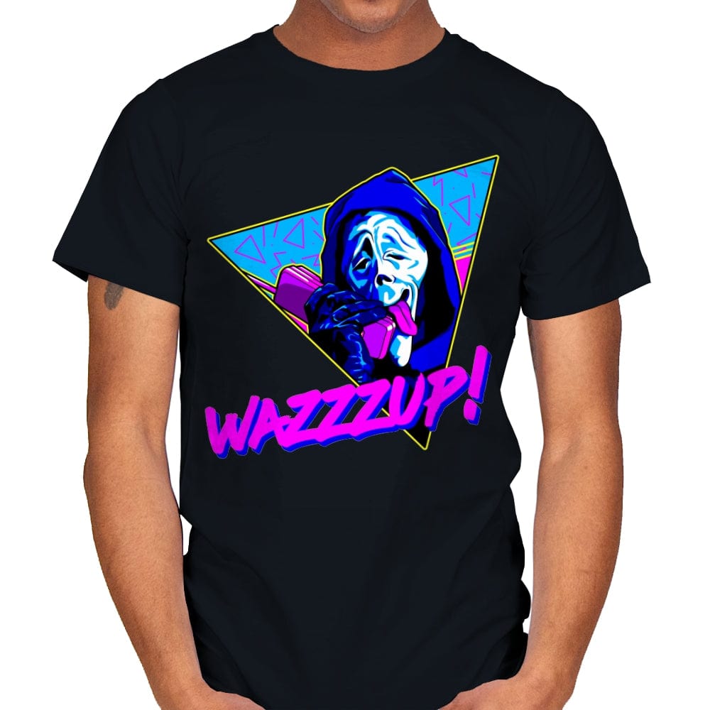 Wazzzup! - Mens T-Shirts RIPT Apparel Small / Black