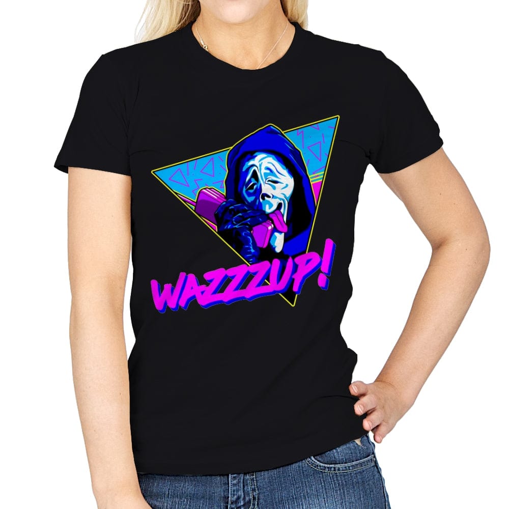 Wazzzup! - Womens T-Shirts RIPT Apparel Small / Black