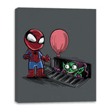 We All Spiders Float Down Here - Canvas Wraps Canvas Wraps RIPT Apparel 16x20 / Charcoal