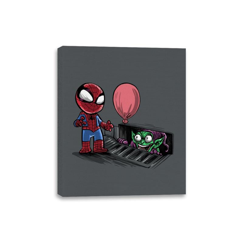 We All Spiders Float Down Here - Canvas Wraps Canvas Wraps RIPT Apparel 8x10 / Charcoal