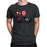 We All Spiders Float Down Here - Mens Premium T-Shirts RIPT Apparel Small / Heavy Metal