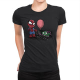 We All Spiders Float Down Here - Womens Premium T-Shirts RIPT Apparel Small / Black