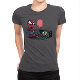 We All Spiders Float Down Here - Womens Premium T-Shirts RIPT Apparel Small / Heavy Metal