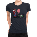 We All Spiders Float Down Here - Womens Premium T-Shirts RIPT Apparel Small / Midnight Navy