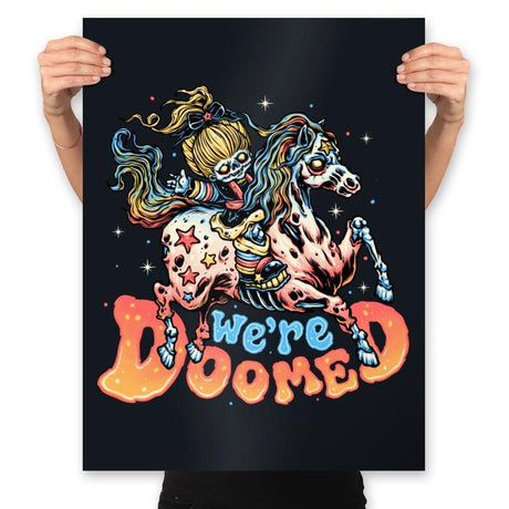 We are Doomed - Prints Posters RIPT Apparel 18x24 / Black