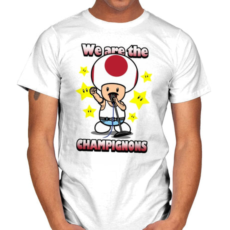 We are the Champignons - Mens T-Shirts RIPT Apparel Small / White