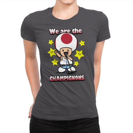 We are the Champignons - Womens Premium T-Shirts RIPT Apparel Small / Heavy Metal
