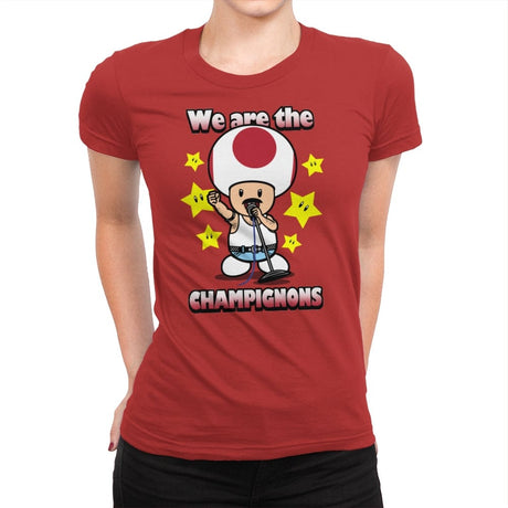 We are the Champignons - Womens Premium T-Shirts RIPT Apparel Small / Red