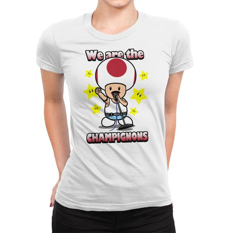 We are the Champignons - Womens Premium T-Shirts RIPT Apparel Small / White
