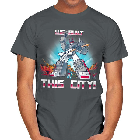 We Built This City! Exclusive - Mens T-Shirts RIPT Apparel Small / Charcoal