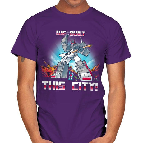We Built This City! Exclusive - Mens T-Shirts RIPT Apparel Small / Purple