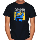 We Can Build A SPACESHIP!!! Exclusive - Mens T-Shirts RIPT Apparel Small / Black