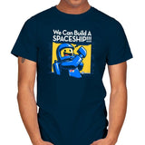 We Can Build A SPACESHIP!!! Exclusive - Mens T-Shirts RIPT Apparel Small / Navy