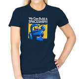 We Can Build A SPACESHIP!!! Exclusive - Womens T-Shirts RIPT Apparel 3x-large / Navy