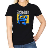 We Can Build A SPACESHIP!!! Exclusive - Womens T-Shirts RIPT Apparel Small / Black
