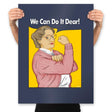 We Can Do It Dear! - Prints Posters RIPT Apparel 18x24 / Navy