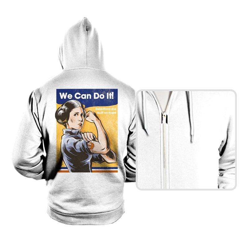We Can Do It - Hoodies Hoodies RIPT Apparel Large / White