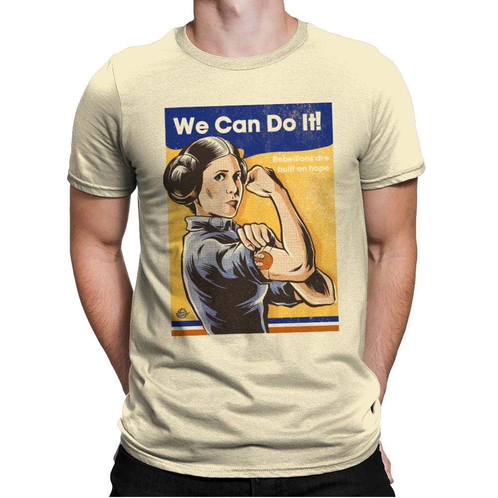 We Can Do It - Mens Premium T-Shirts RIPT Apparel Medium / Natural
