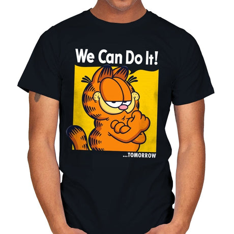 We Can Do It Tomorrow - Mens T-Shirts RIPT Apparel Small / Black