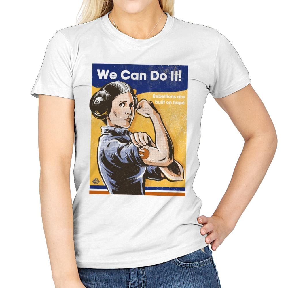 We Can Do It - Womens T-Shirts RIPT Apparel Small / White
