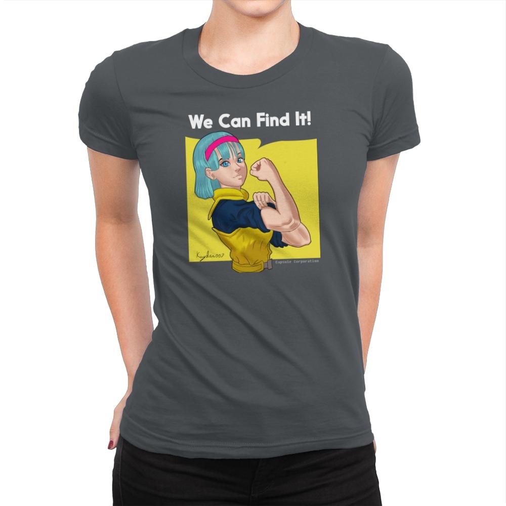 We Can Find It! - Kamehameha Tees - Womens Premium T-Shirts RIPT Apparel Small / Heavy Metal