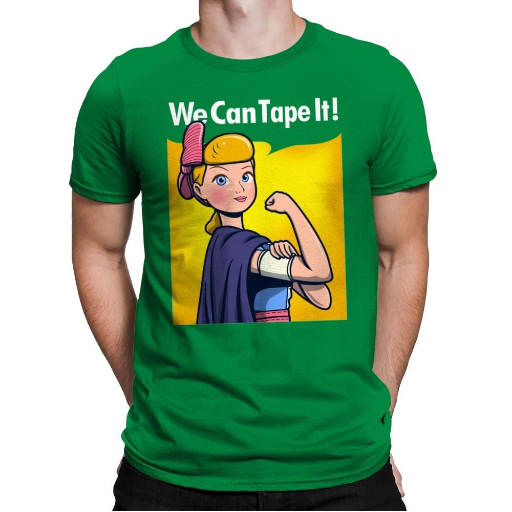 We can tape it! - Mens Premium T-Shirts RIPT Apparel Small / Kelly Green