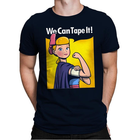 We can tape it! - Mens Premium T-Shirts RIPT Apparel Small / Midnight Navy