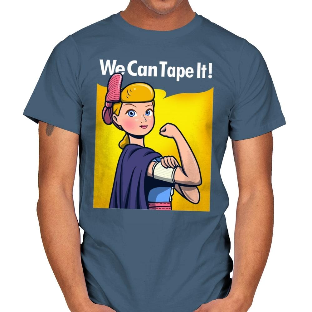 We can tape it! - Mens T-Shirts RIPT Apparel Small / Indigo Blue