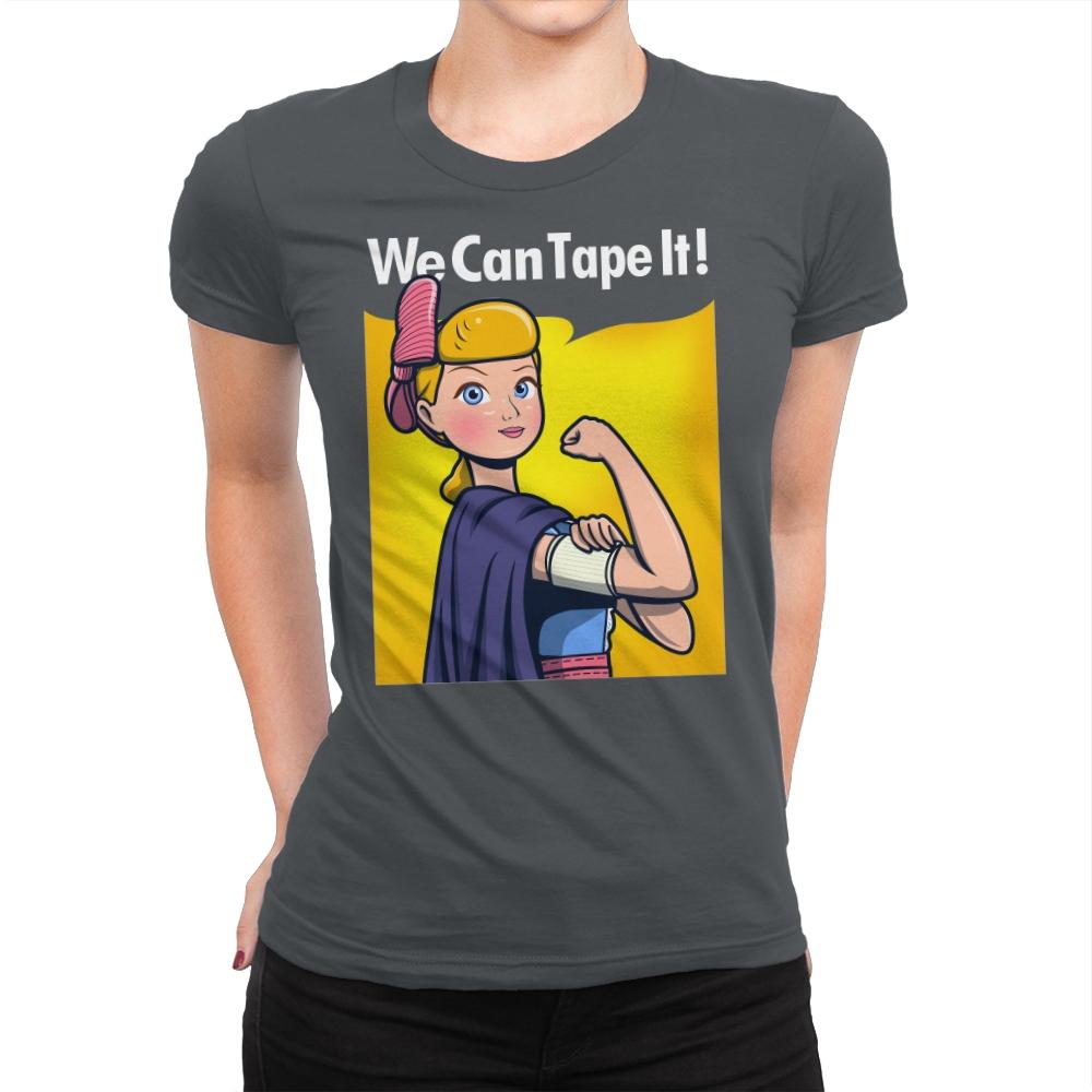 We can tape it! - Womens Premium T-Shirts RIPT Apparel Small / Heavy Metal