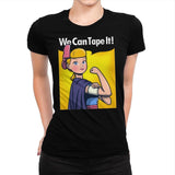 We can tape it! - Womens Premium T-Shirts RIPT Apparel Small / Indigo