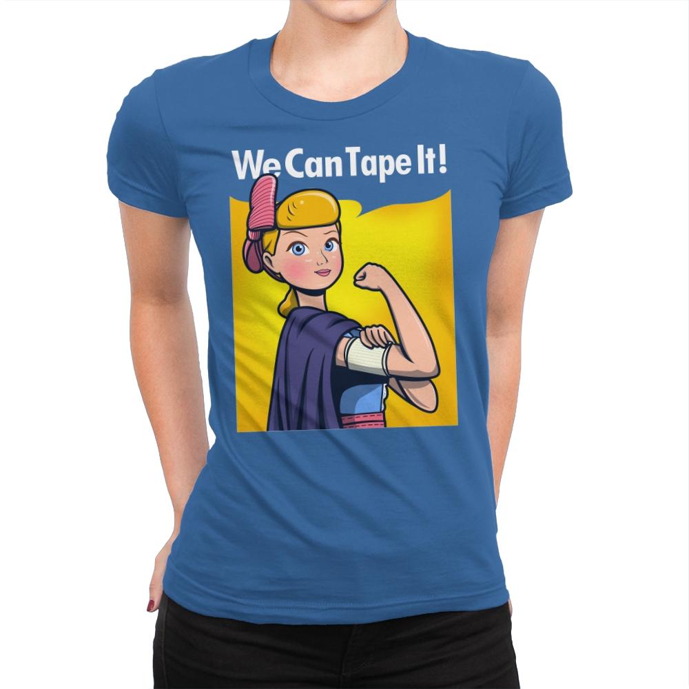 We can tape it! - Womens Premium T-Shirts RIPT Apparel Small / Royal