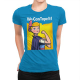 We can tape it! - Womens Premium T-Shirts RIPT Apparel Small / Turquoise