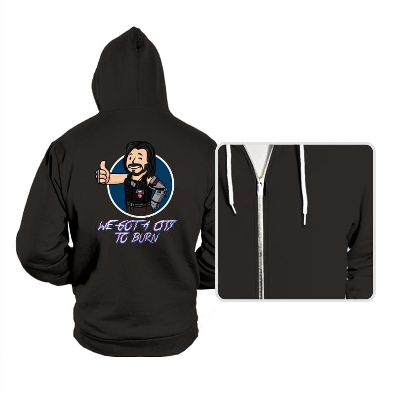 WE GOT A CITY TO BURN - Hoodies Hoodies RIPT Apparel Small / Black