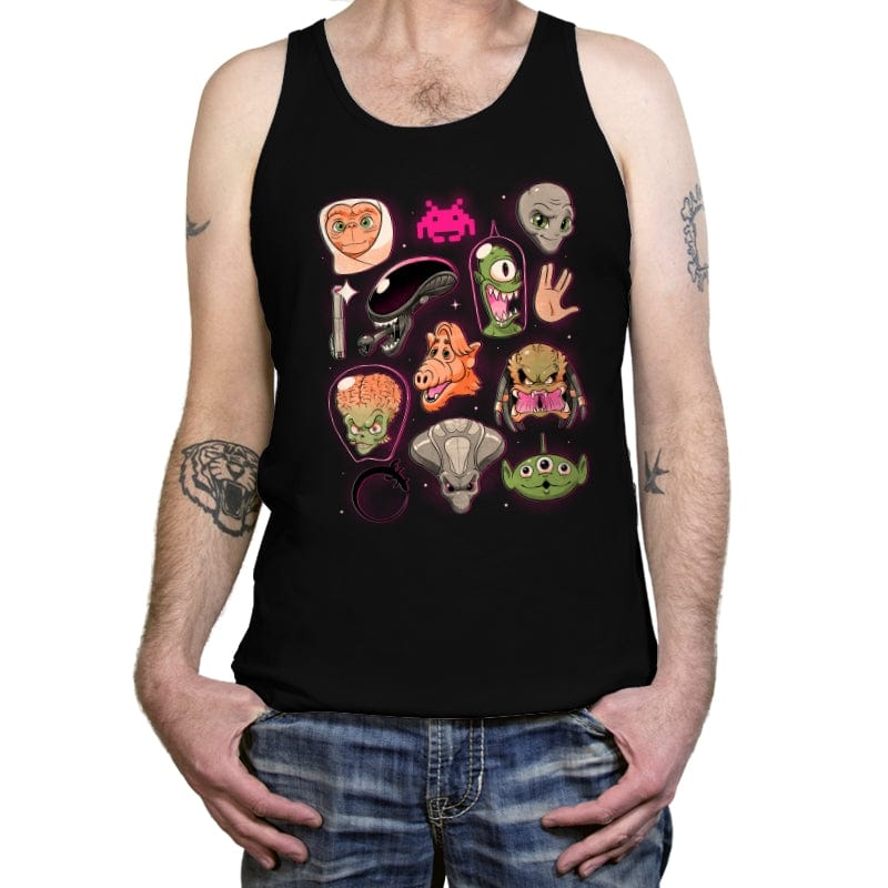 We Love Aliens  - Tanktop Tanktop RIPT Apparel X-Small / Black