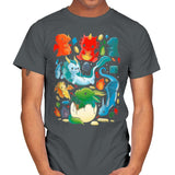 We Love Dragons - Mens T-Shirts RIPT Apparel Small / Charcoal