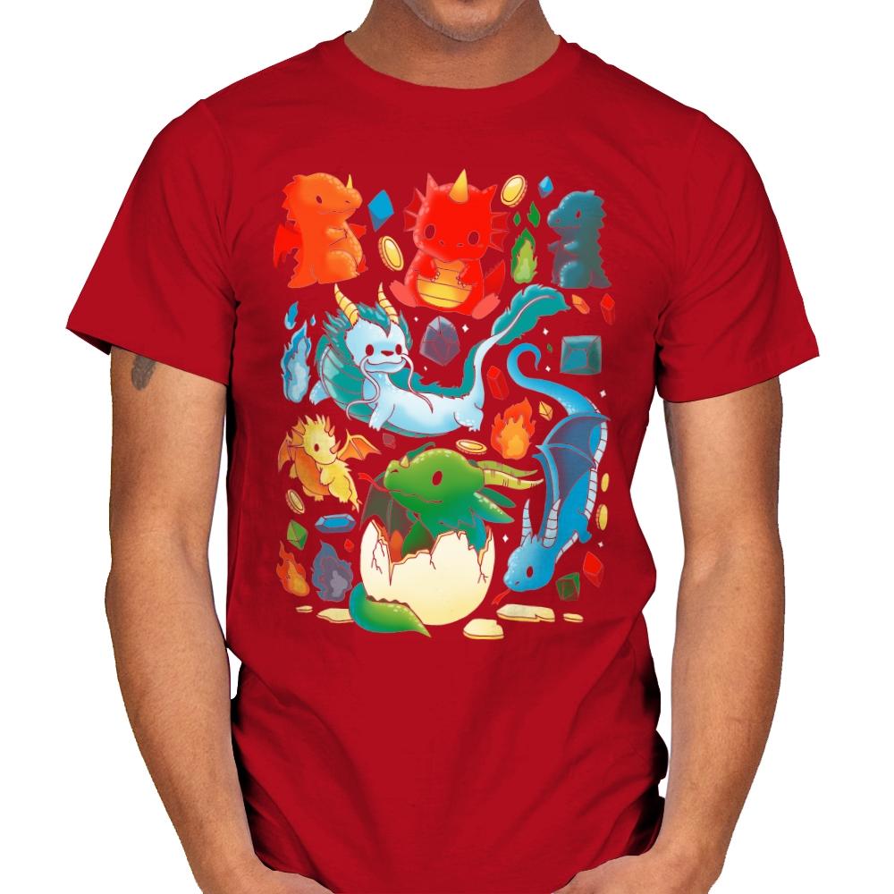 We Love Dragons - Mens T-Shirts RIPT Apparel Small / Red