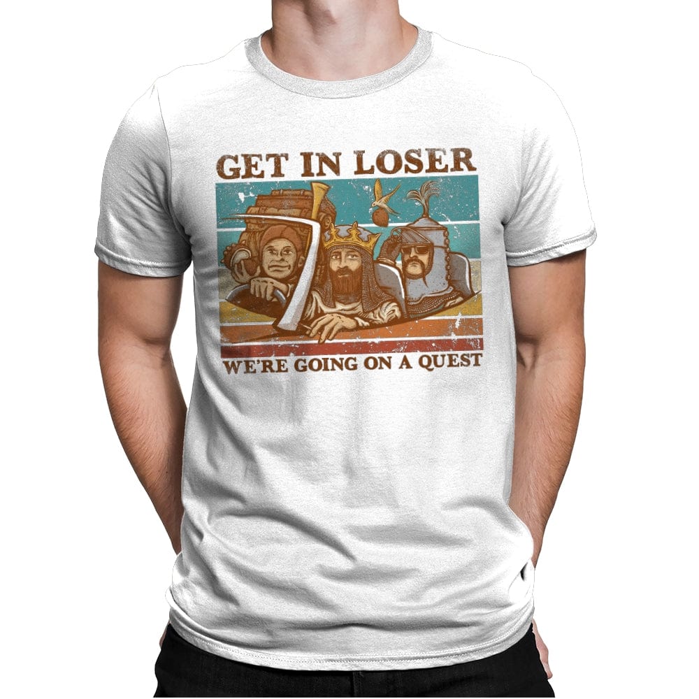 We're Going on a Quest - Mens Premium T-Shirts RIPT Apparel Small / White