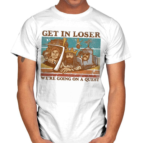We're Going on a Quest - Mens T-Shirts RIPT Apparel Small / White