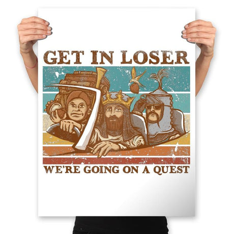 We're Going on a Quest - Prints Posters RIPT Apparel 18x24 / White