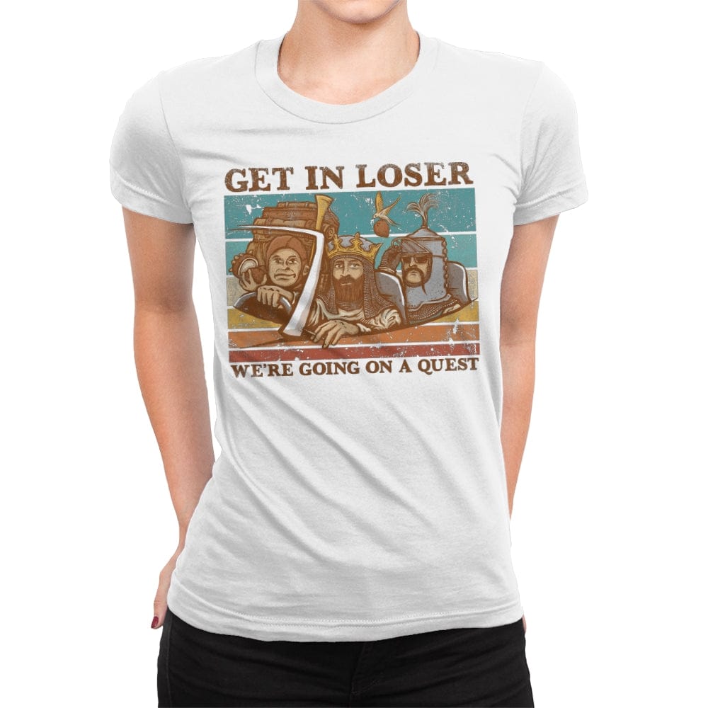 We're Going on a Quest - Womens Premium T-Shirts RIPT Apparel Small / White