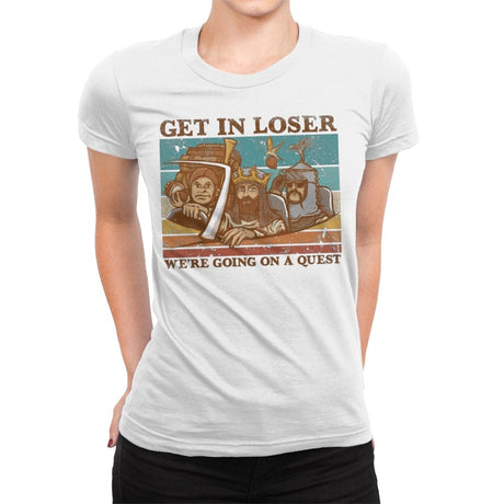 We're Going on a Quest - Womens Premium T-Shirts RIPT Apparel Small / White