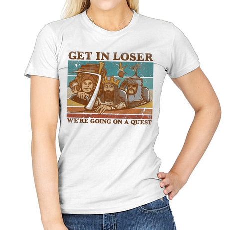 We're Going on a Quest - Womens T-Shirts RIPT Apparel Small / White