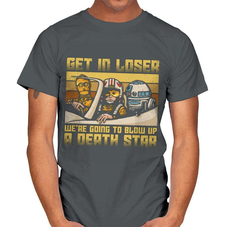 We're going to blow up a Death Star - Best Seller - Mens T-Shirts RIPT Apparel Small / Charcoal