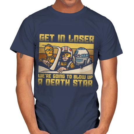 We're going to blow up a Death Star - Best Seller - Mens T-Shirts RIPT Apparel Small / Navy