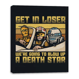 We're going to blow up a Death Star - Canvas Wraps Canvas Wraps RIPT Apparel 16x20 / Black