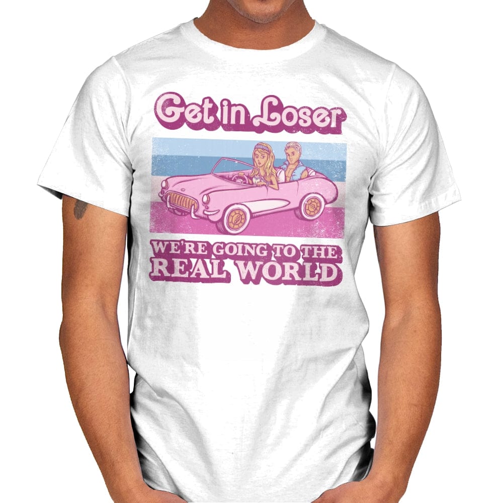 We're Going to the Real World - Mens T-Shirts RIPT Apparel Small / White