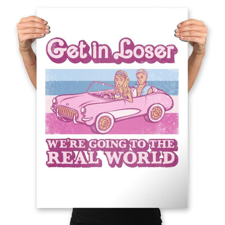 We're Going to the Real World - Prints Posters RIPT Apparel 18x24 / White